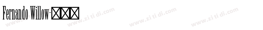 Fernando Willow字体转换